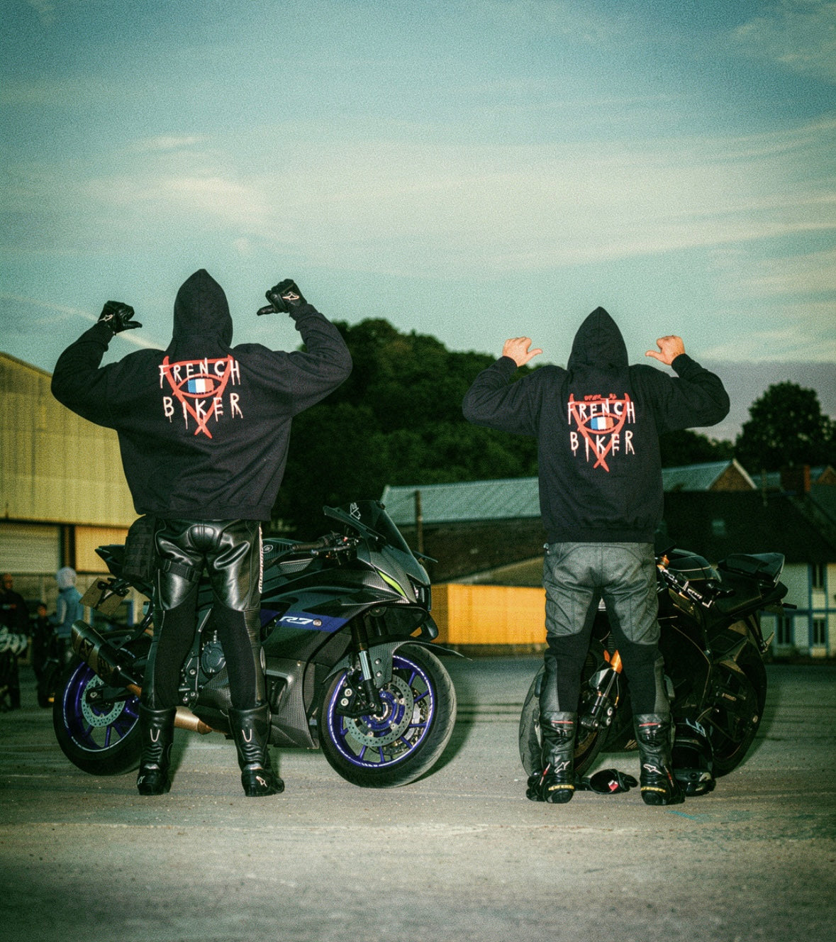FRENCH BIKER HOODIE