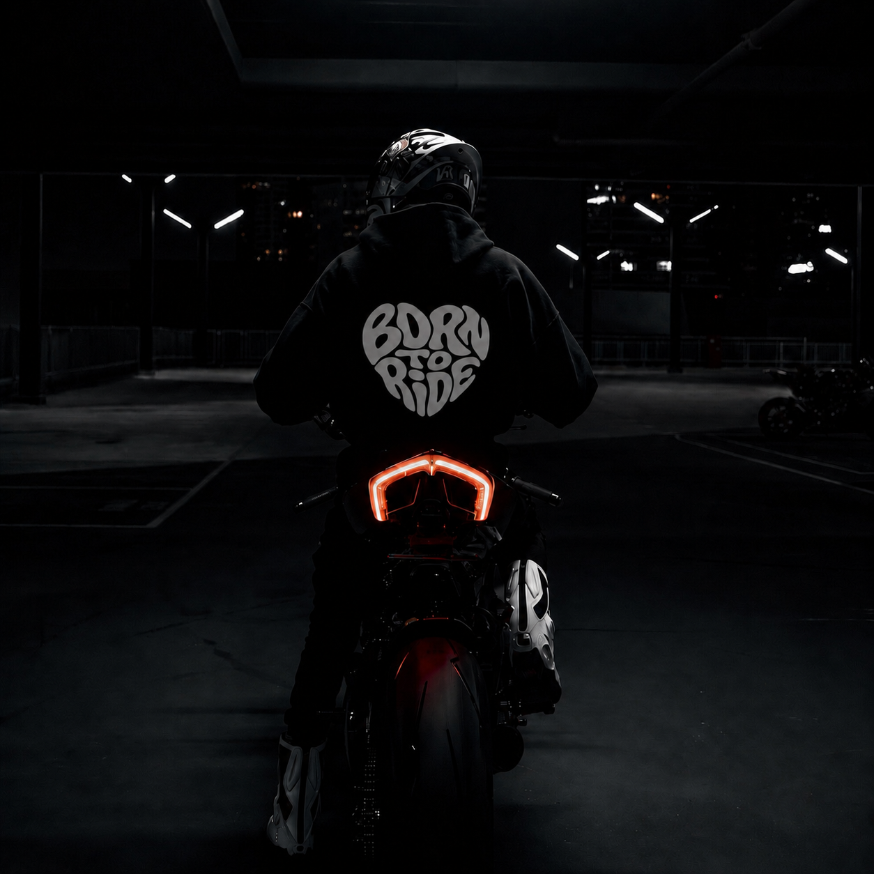 HOODIE COEUR BORN TO RIDE