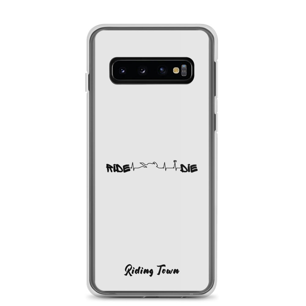 Coque Samsung® - HEARTBEAT - Blanche - Riding Town